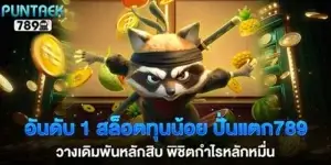 Number 1 low-stakes slot game, 789, place bets as low as tens of baht and win tens of thousands in profit.
